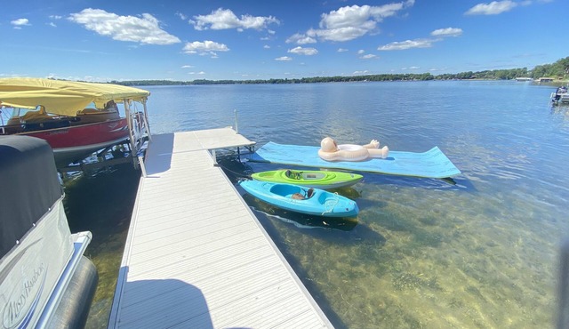 Beautiful lake home on one of the cleanest & clearest lakes with great fishing.