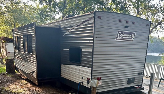 Beautiful Lake Views at this Lake Front Camper on Private 25 Acre Lake