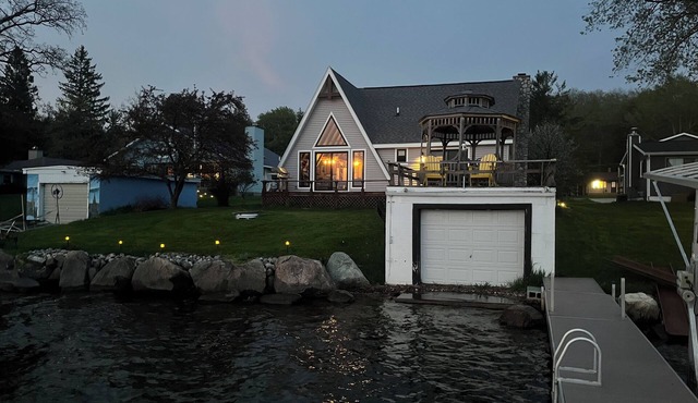 Beautiful lakefront home directly on Hubbard Lake, East Shore