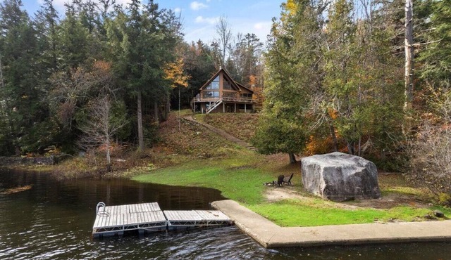 Beautiful lakefront house on Paradox lake with tremendous views and privacy.