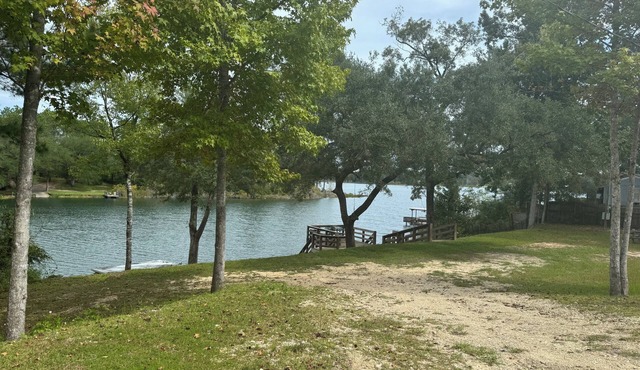 Beautiful Lakeside campground with full hookups for 30 and 50 amp campers.