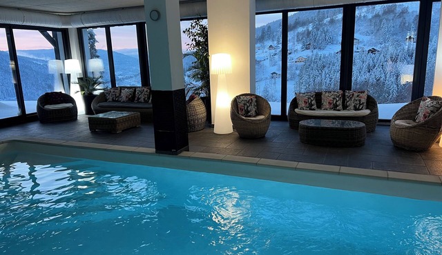 Beautiful location with indoor swimming pool, wellness area & breathtaking view