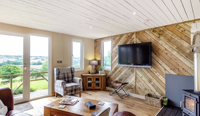 Beautiful Lodge with outstanding views of the rolling countryside.
