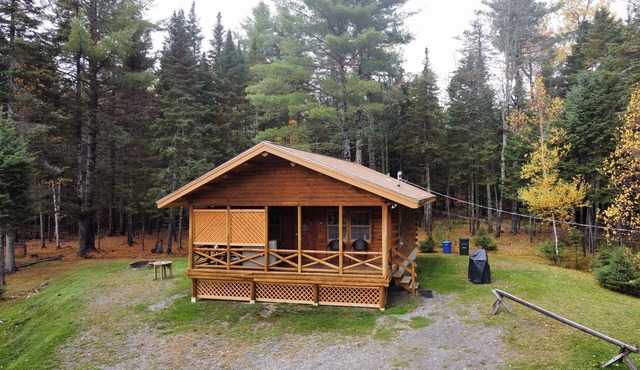 Beautiful Log Cabin located near Moosehead Lake.