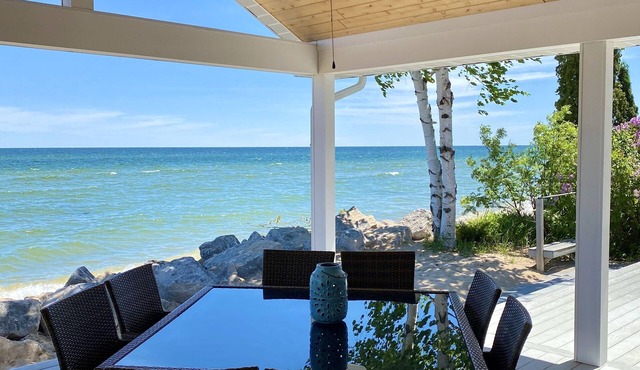 Beautiful Luxury Waterfront Property Directly on Lake Huron Beach