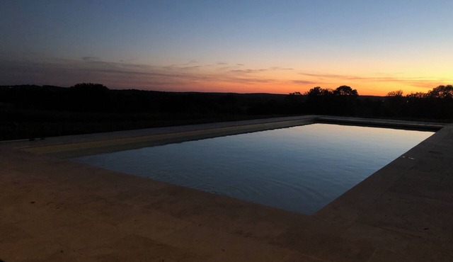 Beautiful, luxurious farmhouse with magnificent views of the French countryside.