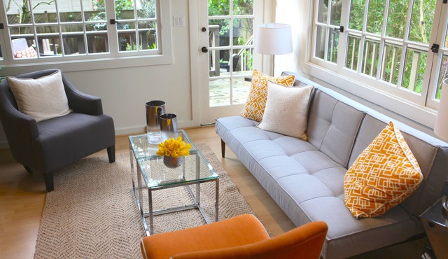 Beautiful, modern 1br garden space and central location
