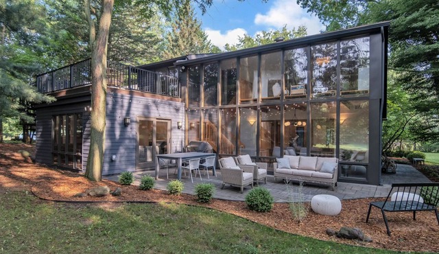 Beautiful Modern Farmhouse Nestled in the Ann Arbor Woods
