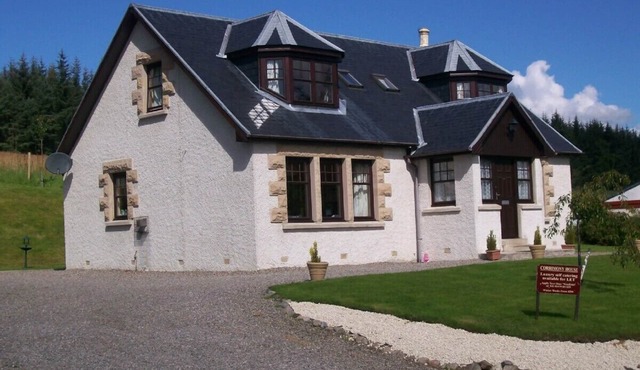 Beautiful modern home with fantastic views over the pine forests onto the hills