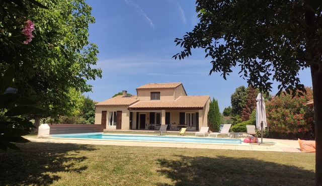 Beautiful modern villa of 150m2 on 3000m2 with heated swimming pool