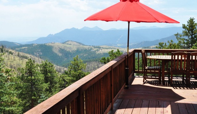 Beautiful mountain home with Denver lights view