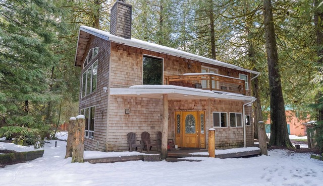 Beautiful mountain lodge, high ceiling, hot tub,pet friendly !