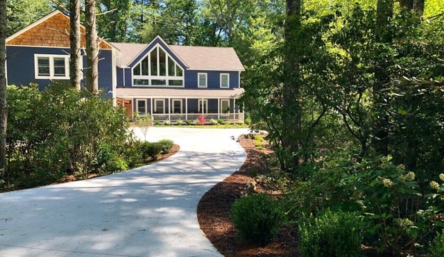 Beautiful new large family home inside gates of Country Club of Sapphire Valley.