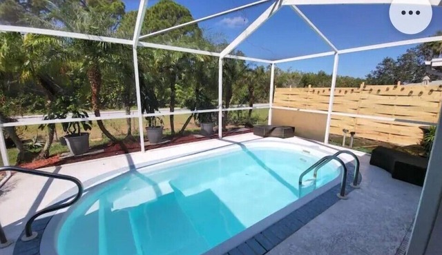 Beautiful pool house in Holiday, Florida.