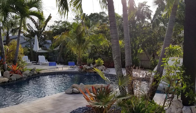 ⭐ Beautiful Private Backyard Resort Heated Pool/Spa Downtown & Beaches
