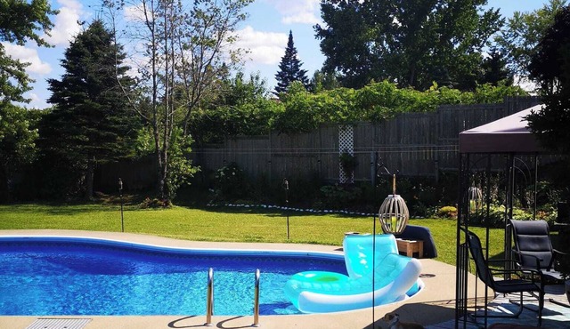 Beautiful private vacation home with great views of the Saint John river.