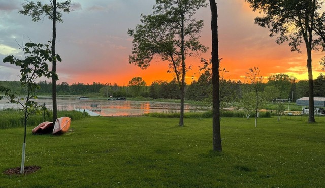 Beautiful remodeled retreat on tranquil North bay of Bone Lake.