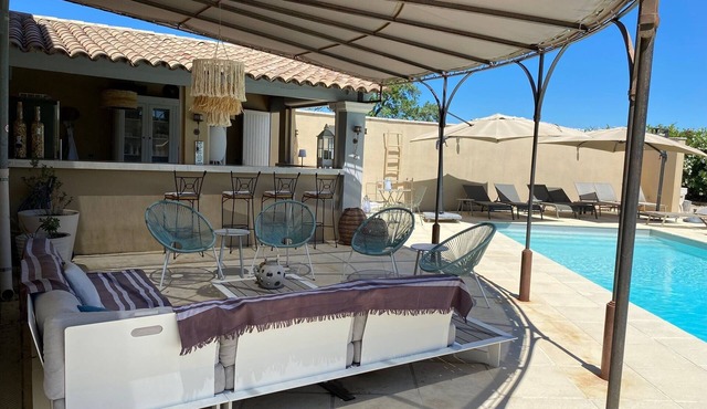 Beautiful renovated house with garden, terraces, swimming pool, summer kitchen, 360° view