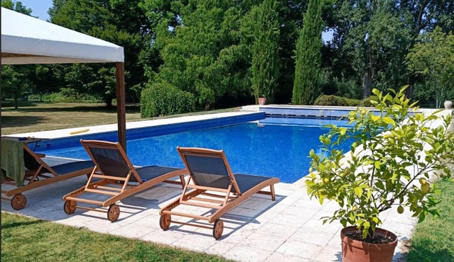 Beautiful riverside boathouse