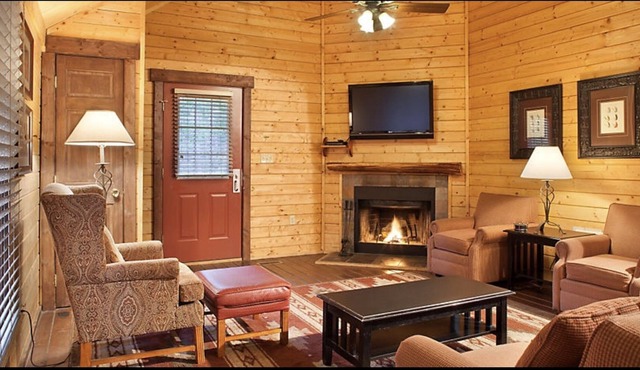 Beautiful Rustic 3 Bedroom Cabin with Large Deck and Grill
