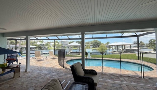 Beautiful, spacious, waterfront home with pool in Crystal River, Florida.