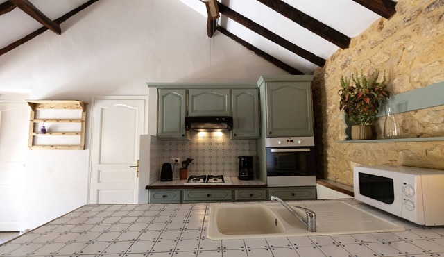 Beautiful stone cottage in the Dordogne with pool and a private terrace