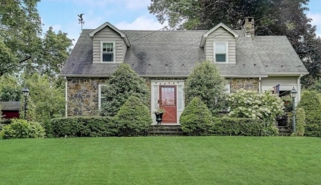 Beautiful stone house in pastoral riverside town