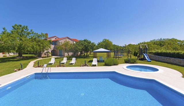 Beautiful stone villa , spacious garden, fenced, large pool