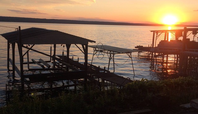 Beautiful Sunsets at the Lake Camp