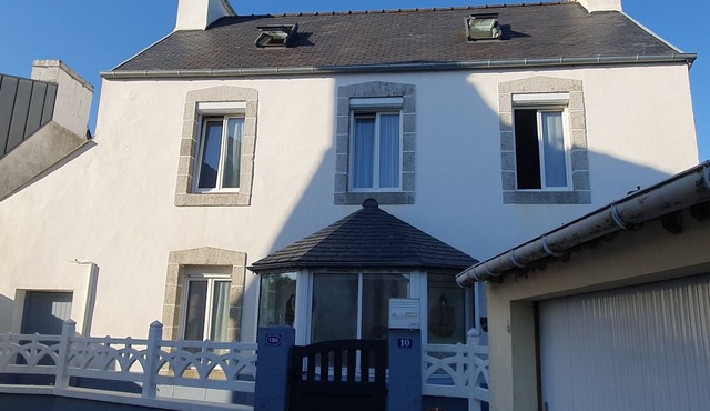 Beautiful typical Brittany house overlooking the Bay of Morlaix.