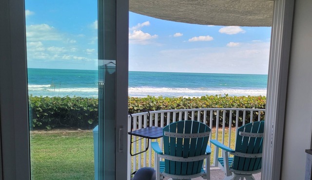 Beautiful ocean view and on the beach.