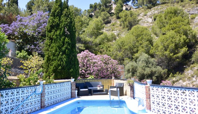 Beautiful villa near Oliva with private pool, sun terrace and sea views