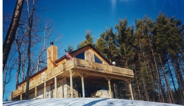 Beautiful view from our deck, like you're in a tree house - 10 Minutes to Wisp