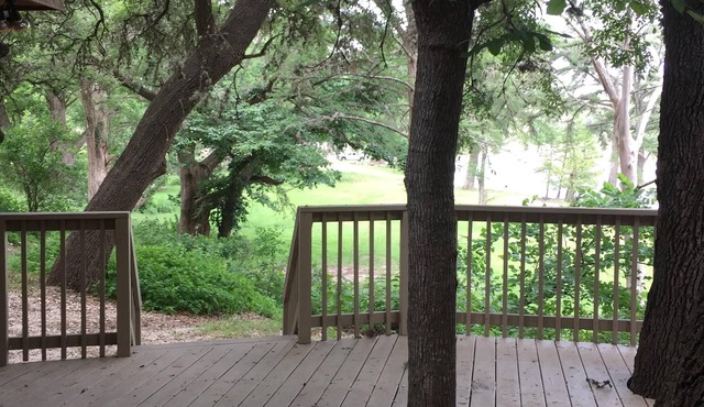 Beautiful view of the Frio River from your front porch.