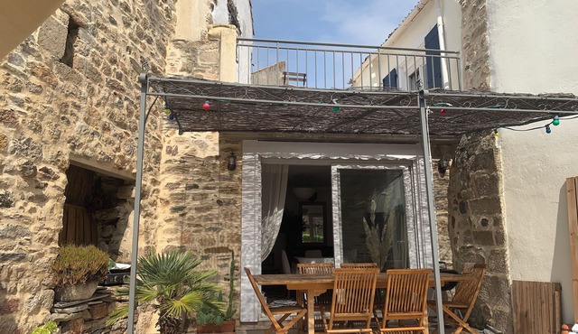 Beautiful village house with terraces