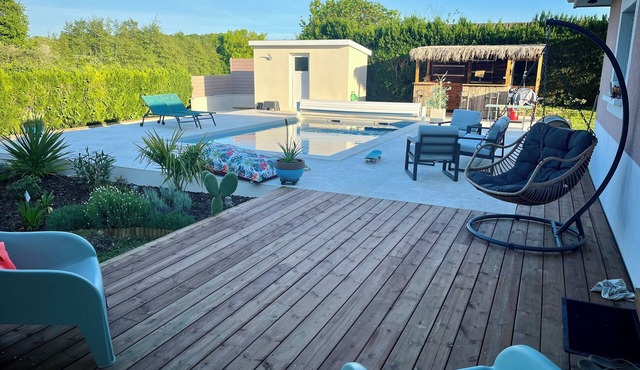 Beautiful villa (garden + pool + pétanque + bar)