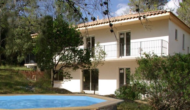 beautiful villa in a quiet pine forest