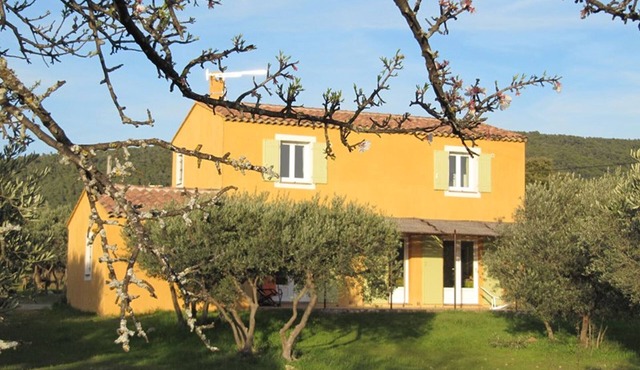 Beautiful villa surrounded by olive trees near Aups village