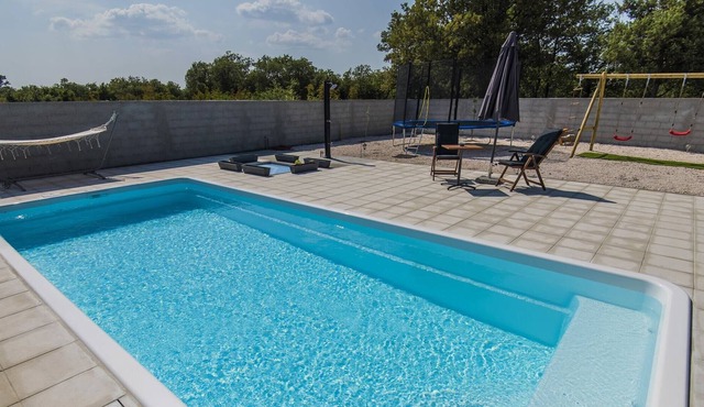 Beautiful villa with private swimming pool, nice covered terrace, play area, BBQ