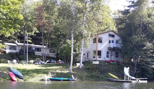 Beautiful water front escape. Everything summer, winter and hunters.