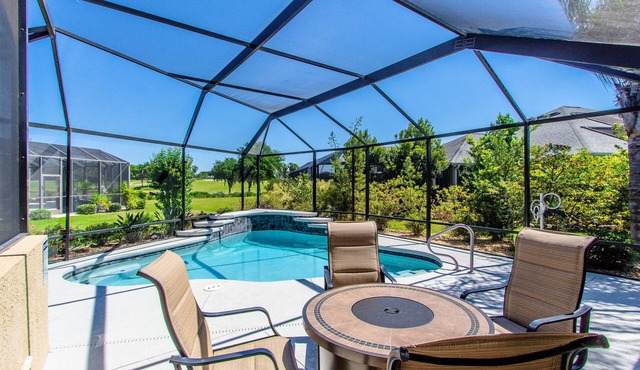 Beautiful Water/Golfview 3 BR pool home, located in the center of the Villages