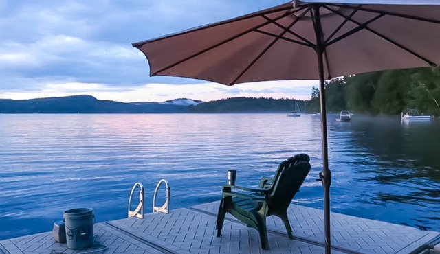 Beautiful, Waterfront Home with Dock, Furnished Deck, Gas Grill, and Lake Views