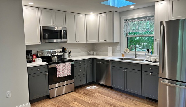 Beautiful waterfront home on Lake Sokokis. Enjoy private dock, kayaks, and canoe