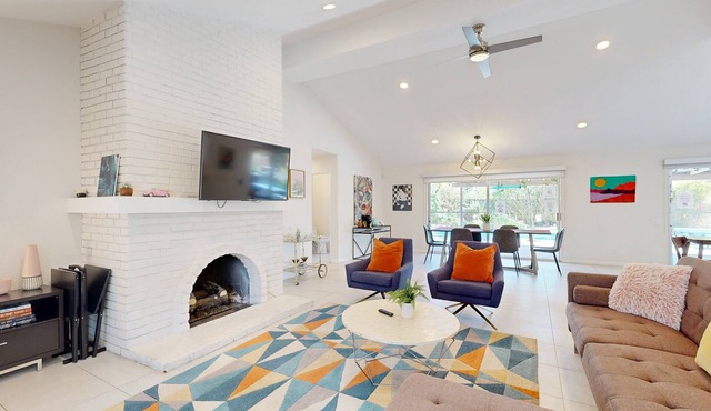 Beautifully Remodeled Mid-Century Modern Home with Private Heated Pool & Spa
