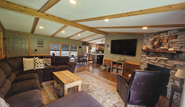 Beautifully remodeled private cabin in the woods with screen porch