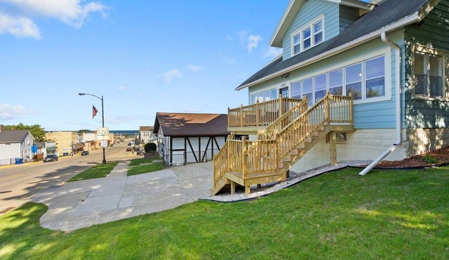 Beautifully remodeled home with stunning views of lake and easy walkability to downtown Kewaunee!