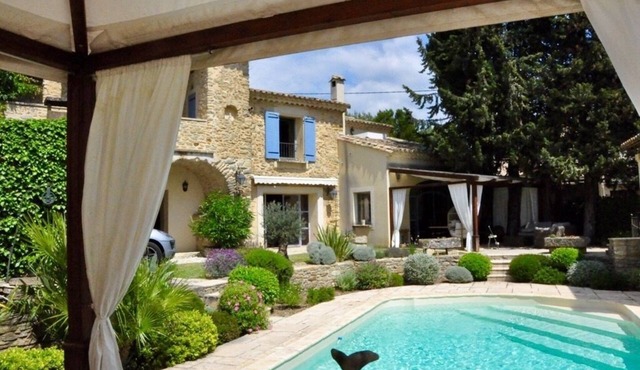 Beautifully renovated mas with large swimming pool and enclosed Provencal garden.