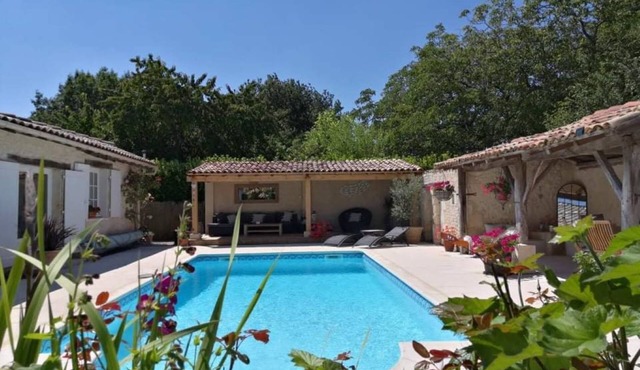 Beautifully restored Charentaise house with private pool and stunning views