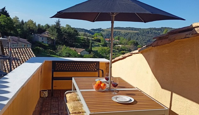 Beautifully restored Provencal village house with private South facing terrace.