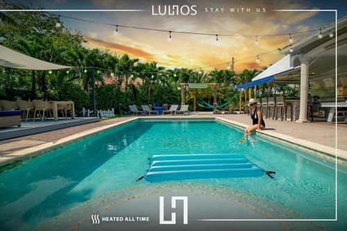 Beauty Miami Villa - Heated Pool, Playground & BBQ